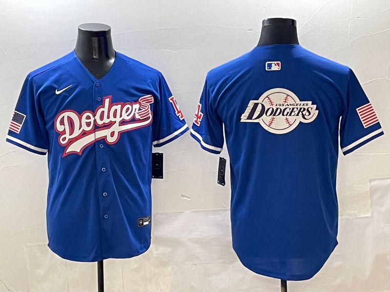 Men Los Angeles Dodgers Blank Blue Second generation Joint Name Nike 2025 MLB Jersey style 29